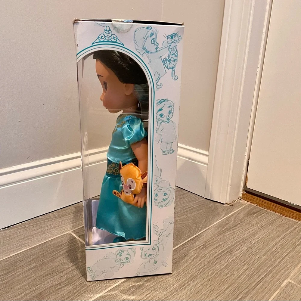 Disney Store Animators Collection Jasmine Doll & Raja Tiger 2015 Release*Read*